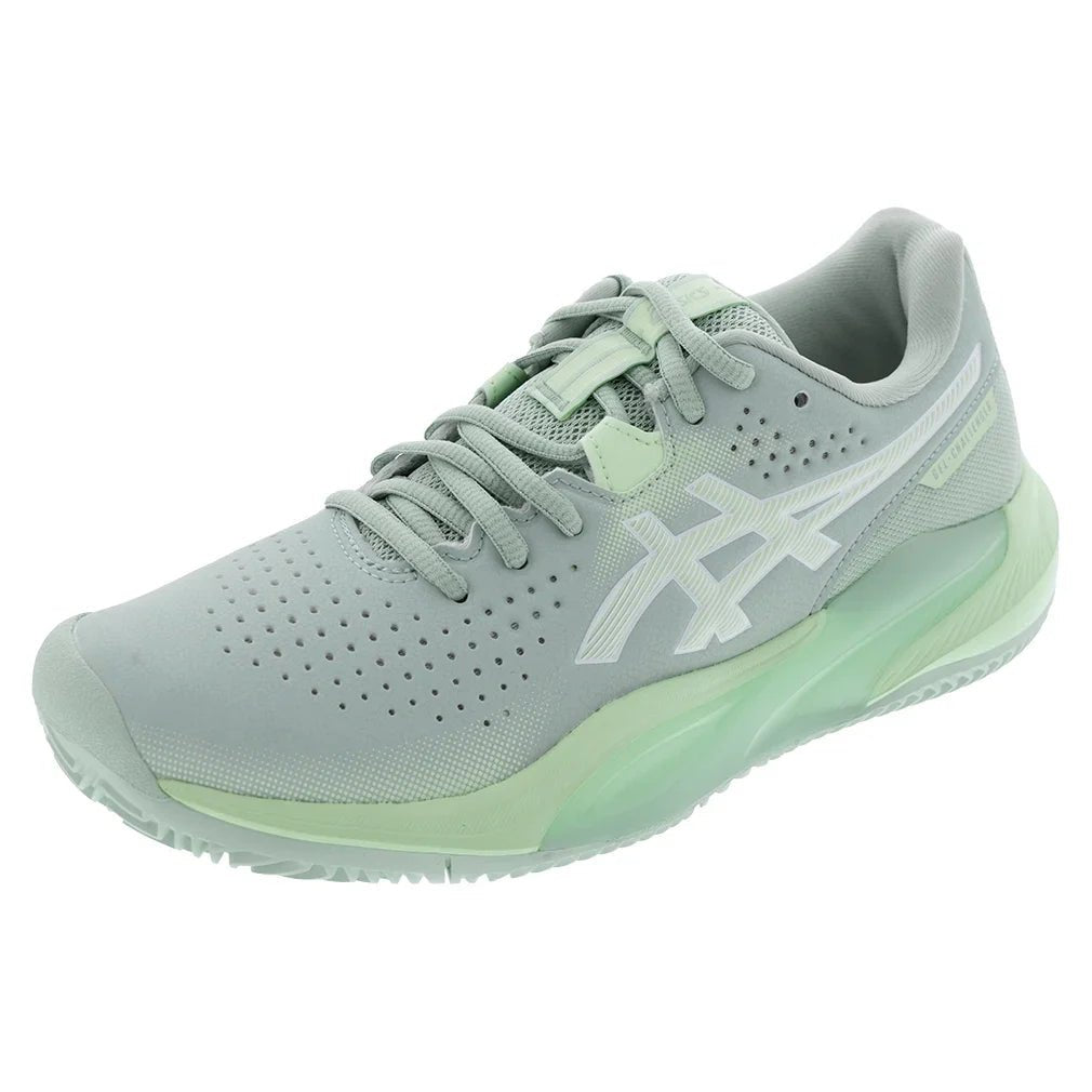 Women's GEL - Challenger 15 Clay Tennis Shoes Lichen Rock and Whisper Green - Bell Racket Store