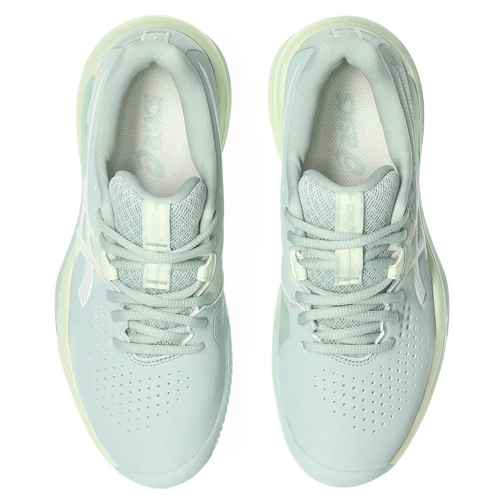 Women's GEL - Challenger 15 Clay Tennis Shoes Lichen Rock and Whisper Green - Bell Racket Store