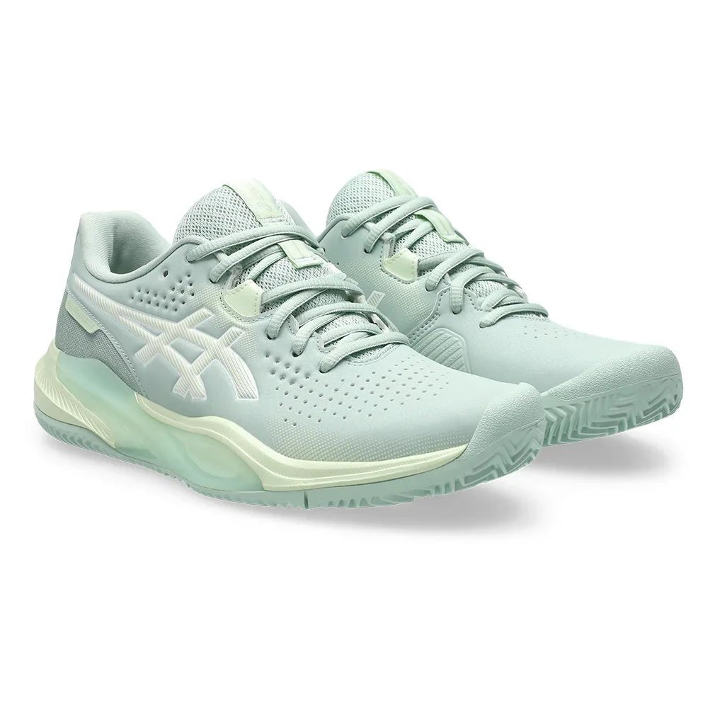 Women's GEL - Challenger 15 Clay Tennis Shoes Lichen Rock and Whisper Green - Bell Racket Store