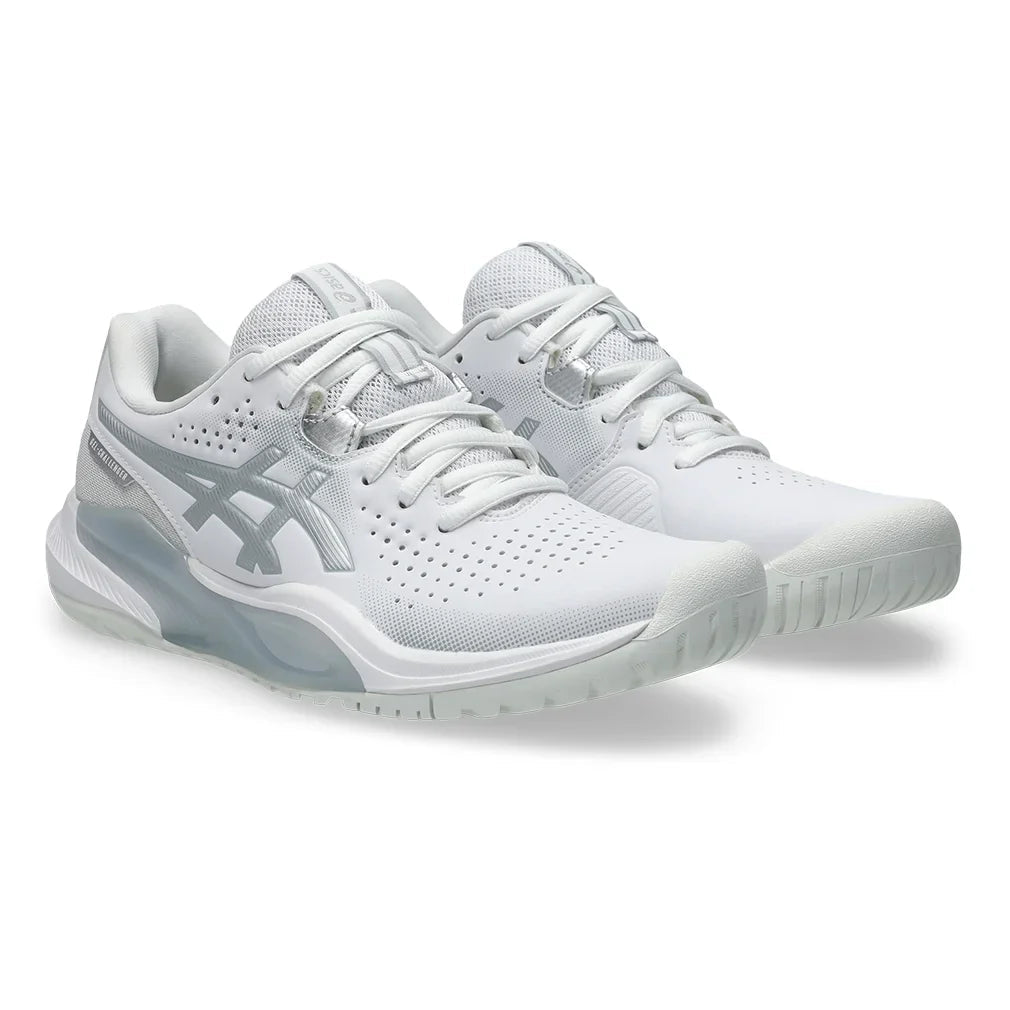 Women's GEL - Challenger 15 Tennis Shoes White and Pure Silver - Bell Racket Store