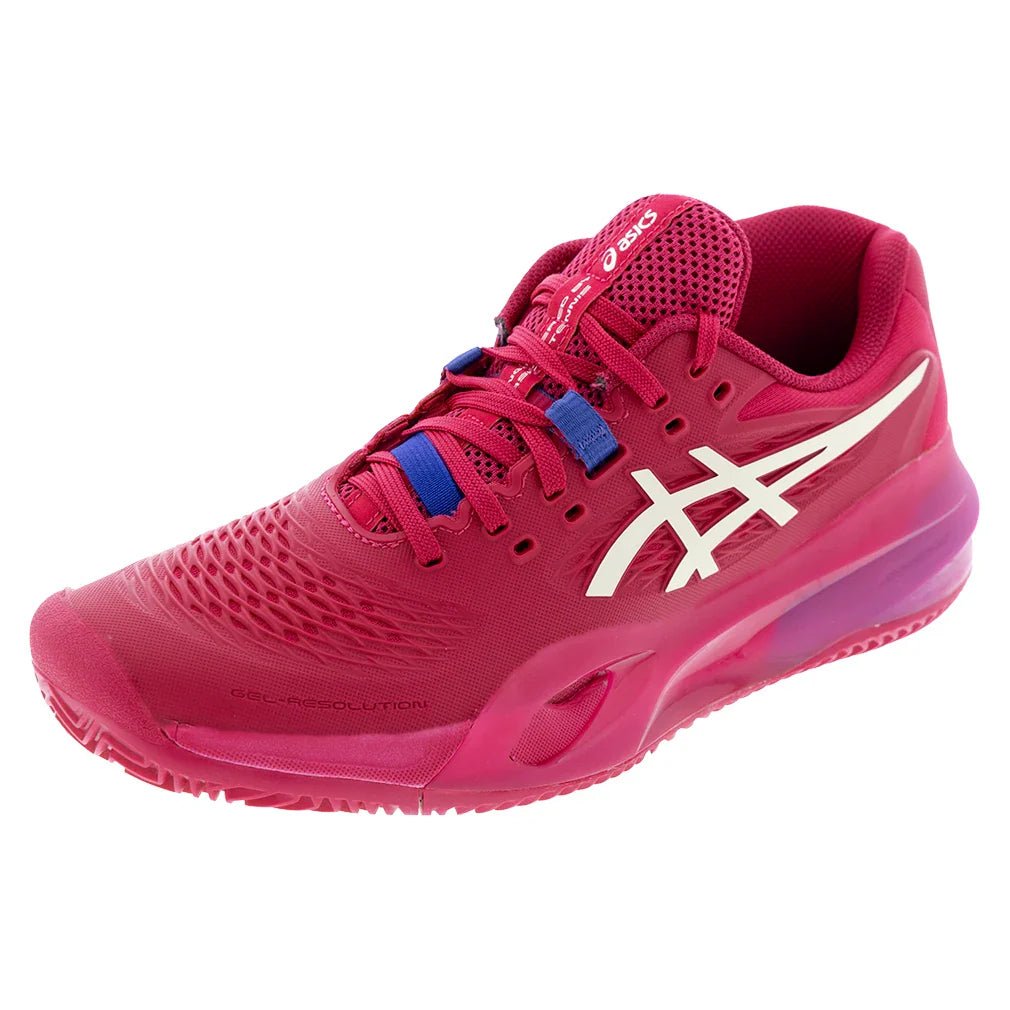 Women's GEL - Resolution X Clay Tennis Shoes Bright Rose and Cream - Bell Racket Store
