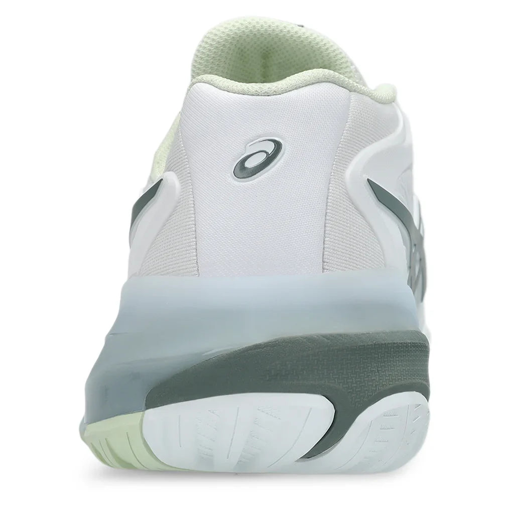 Women's GEL - Resolution X Tennis Shoes White and Monument Blue - Bell Racket Store