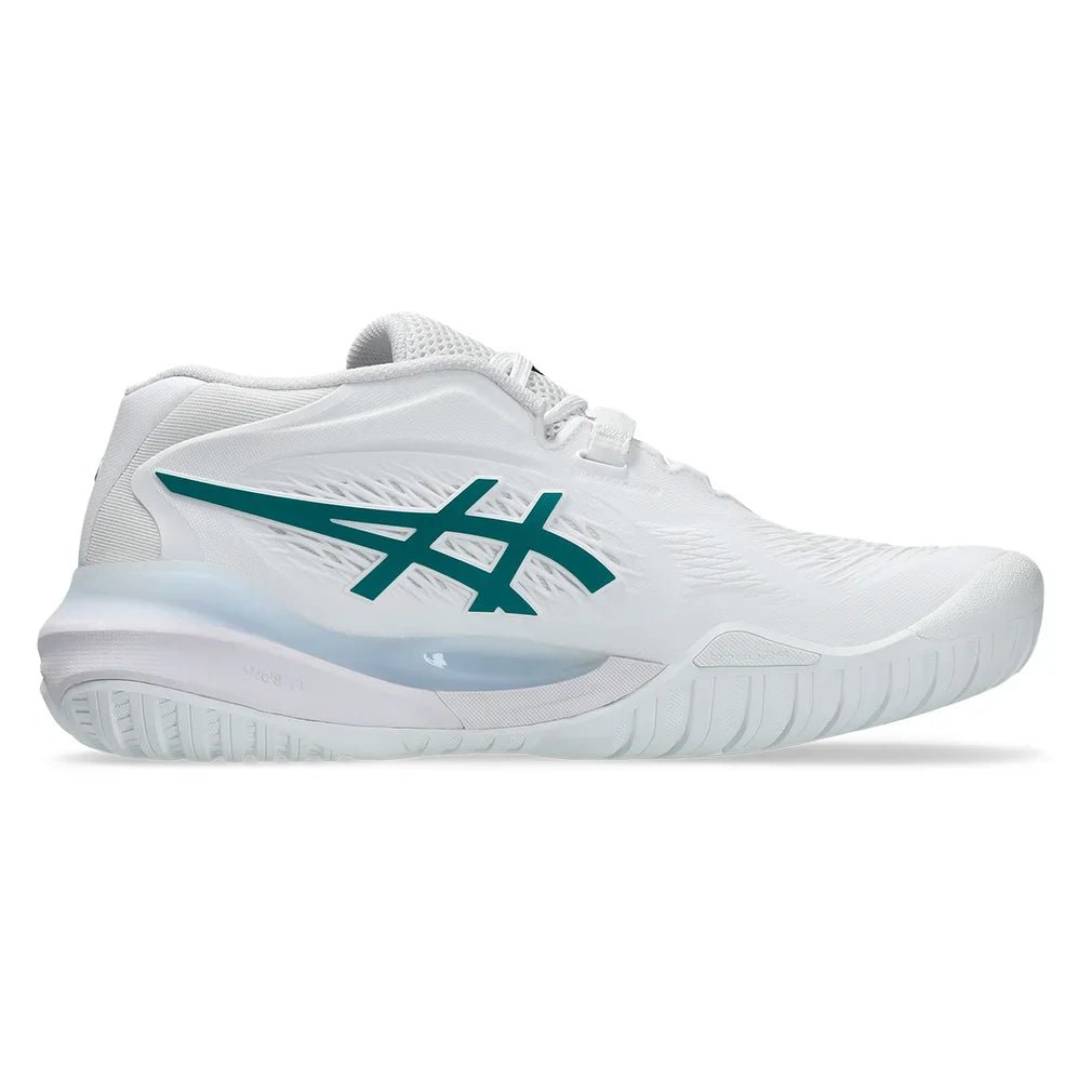 Women's GEL - Resolution X Tennis Shoes White and Pitch Green - Bell Racket Store