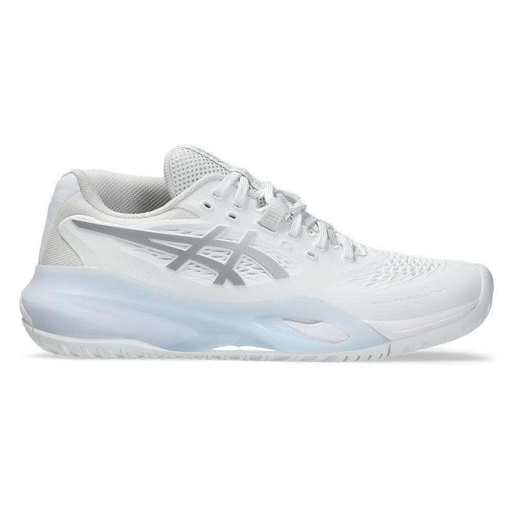 Women's GEL - Resolution X Tennis Shoes White and Pure Silver - Bell Racket Store