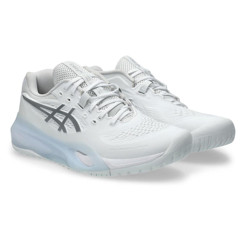 Women's GEL - Resolution X Tennis Shoes White and Pure Silver - Bell Racket Store