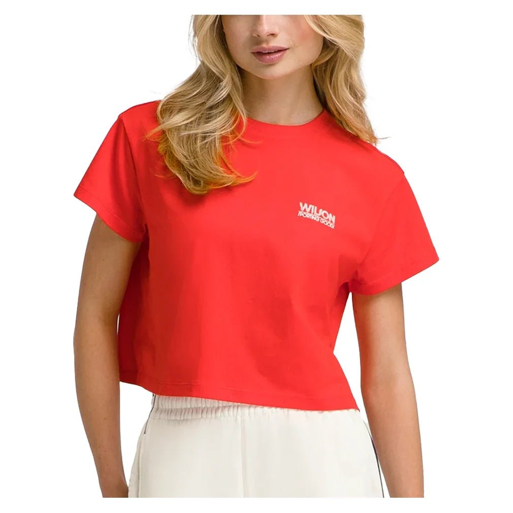 Women's Harper Crop Tennis Tee Infrared - Bell Racket Store
