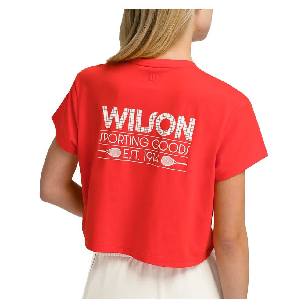 Women's Harper Crop Tennis Tee Infrared - Bell Racket Store