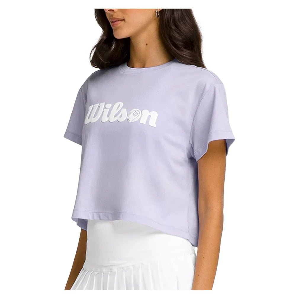 Women's Harper Crop Tennis Tee Lavender - Bell Racket Store