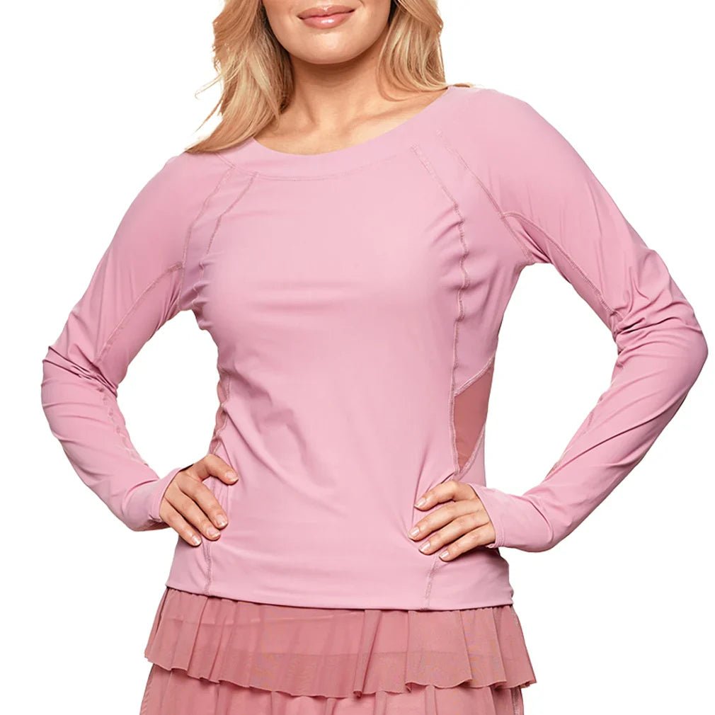 Women's Her Majesty Long Sleeve Tennis Top Malva - Bell Racket Store