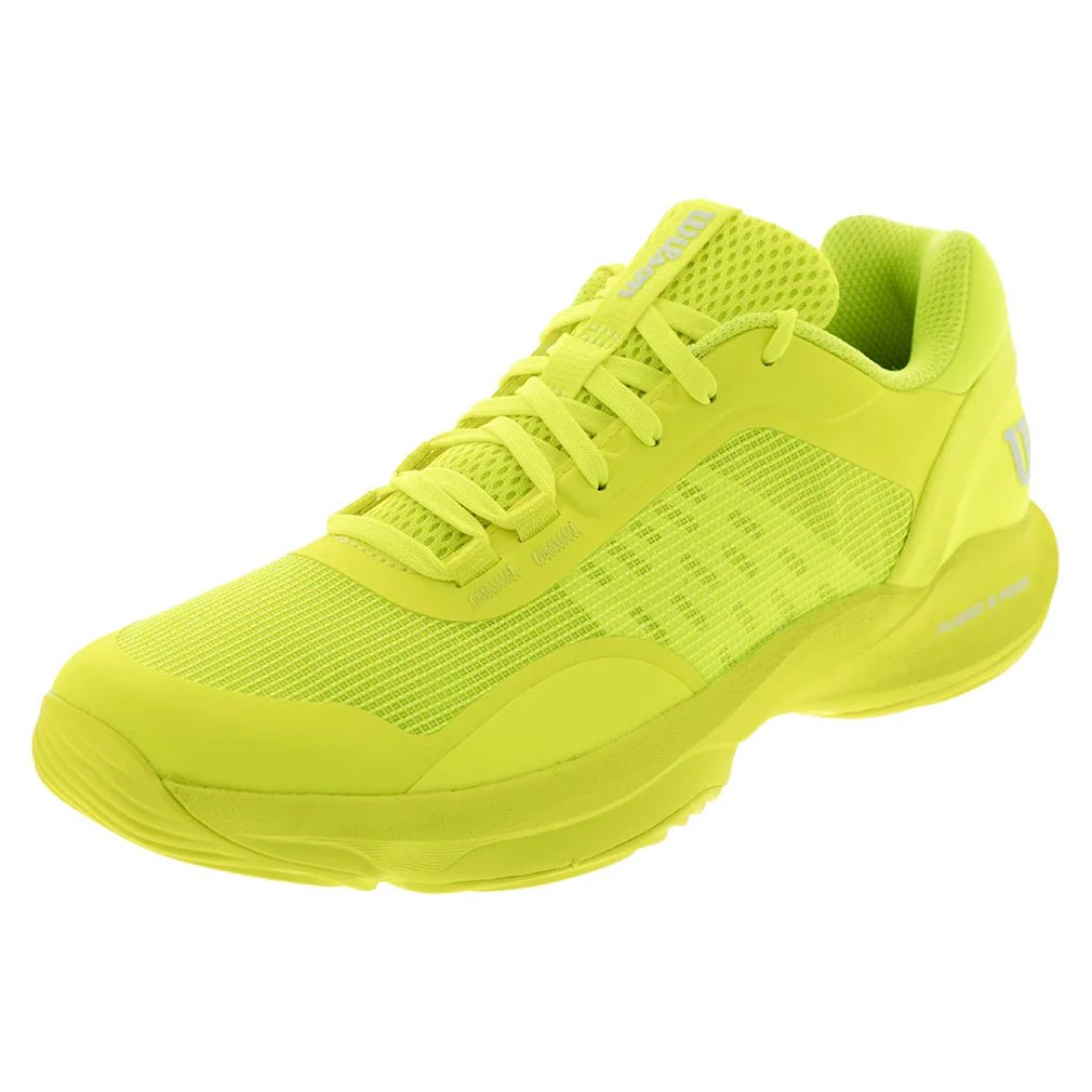 Women's Hurakn Pro V2 Padel Shoes Safety Yellow and White - Bell Racket Store