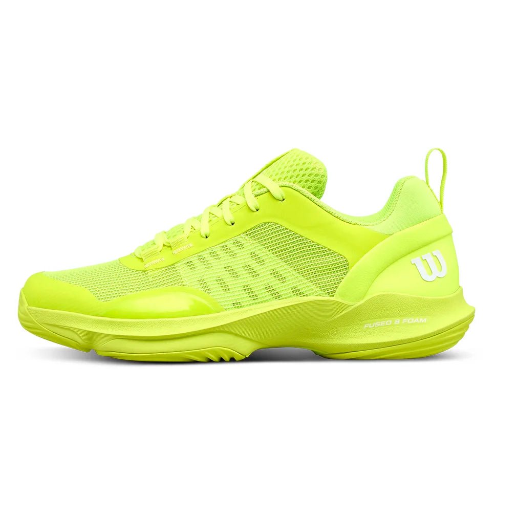 Women's Hurakn Pro V2 Padel Shoes Safety Yellow and White - Bell Racket Store