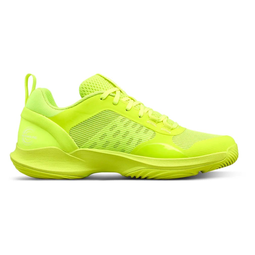 Women's Hurakn Pro V2 Padel Shoes Safety Yellow and White - Bell Racket Store