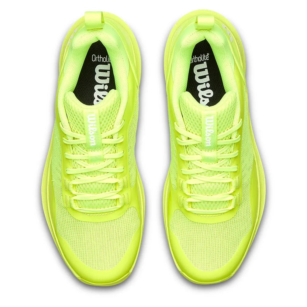 Women's Hurakn Pro V2 Padel Shoes Safety Yellow and White - Bell Racket Store