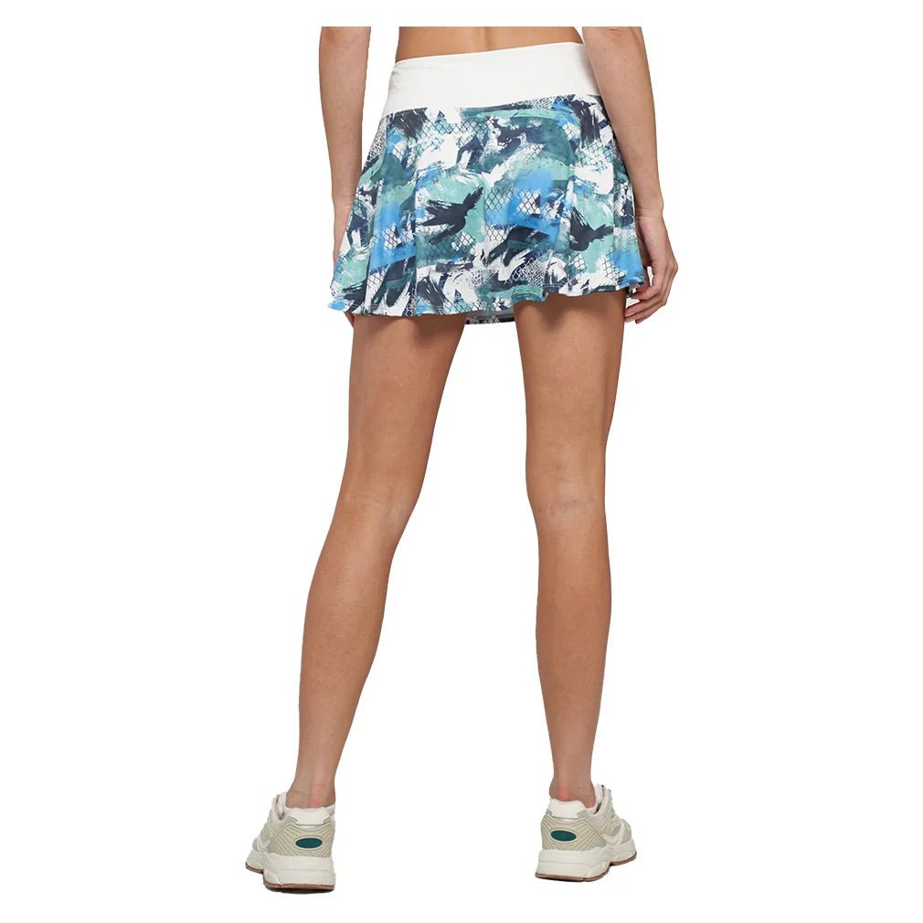 Women's Hybrid Patina Printed 14 Inch Tennis Skort Graffiti and White - Bell Racket Store