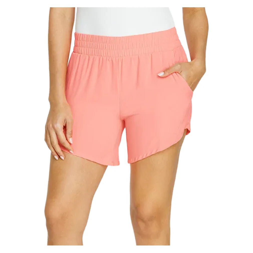 Women's Indo 6 Inch Tennis Shorts Melon Punch - Bell Racket Store