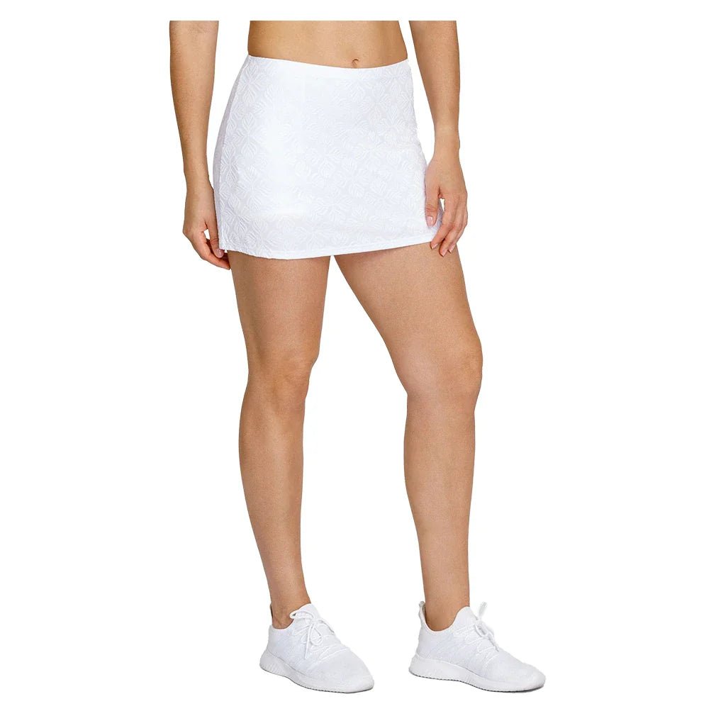 Women's Indra 13.5 Inch Tennis Skort Crystal Jacquard - Bell Racket Store