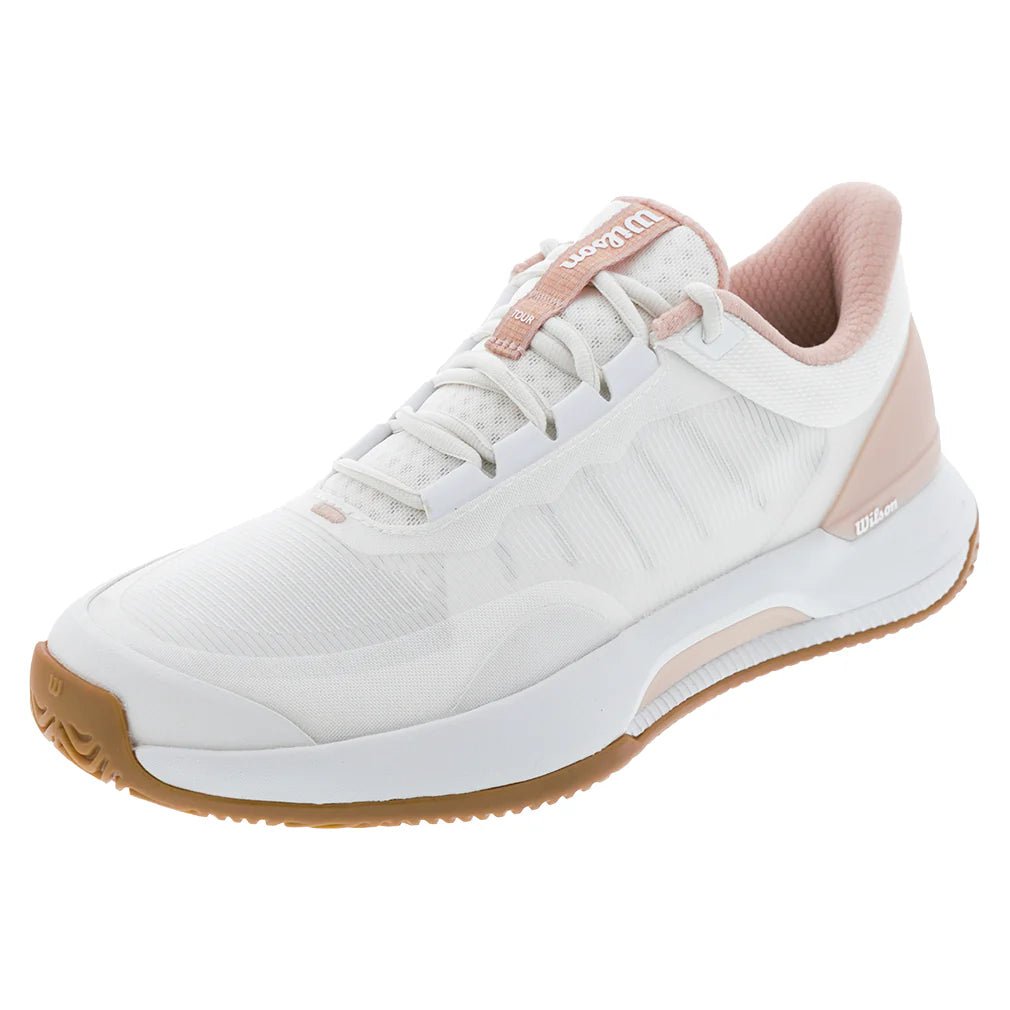 Womens Intrigue Tour Tennis Shoes White and Cameo Rose - Bell Racket Store