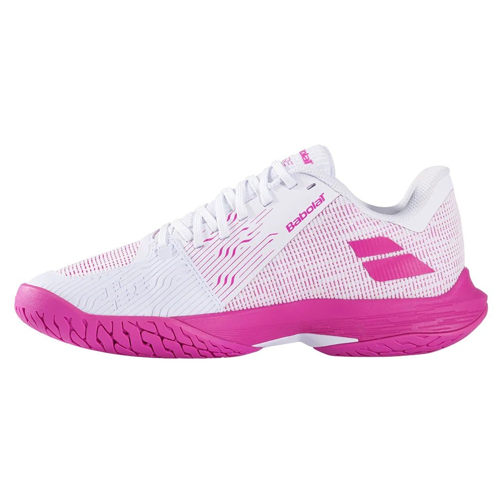 Womens Jet Tere 2 All Court Tennis Shoes White and Fandango Pink - Bell Racket Store