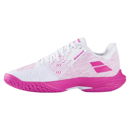 Womens Jet Tere 2 All Court Tennis Shoes White and Fandango Pink - Bell Racket Store