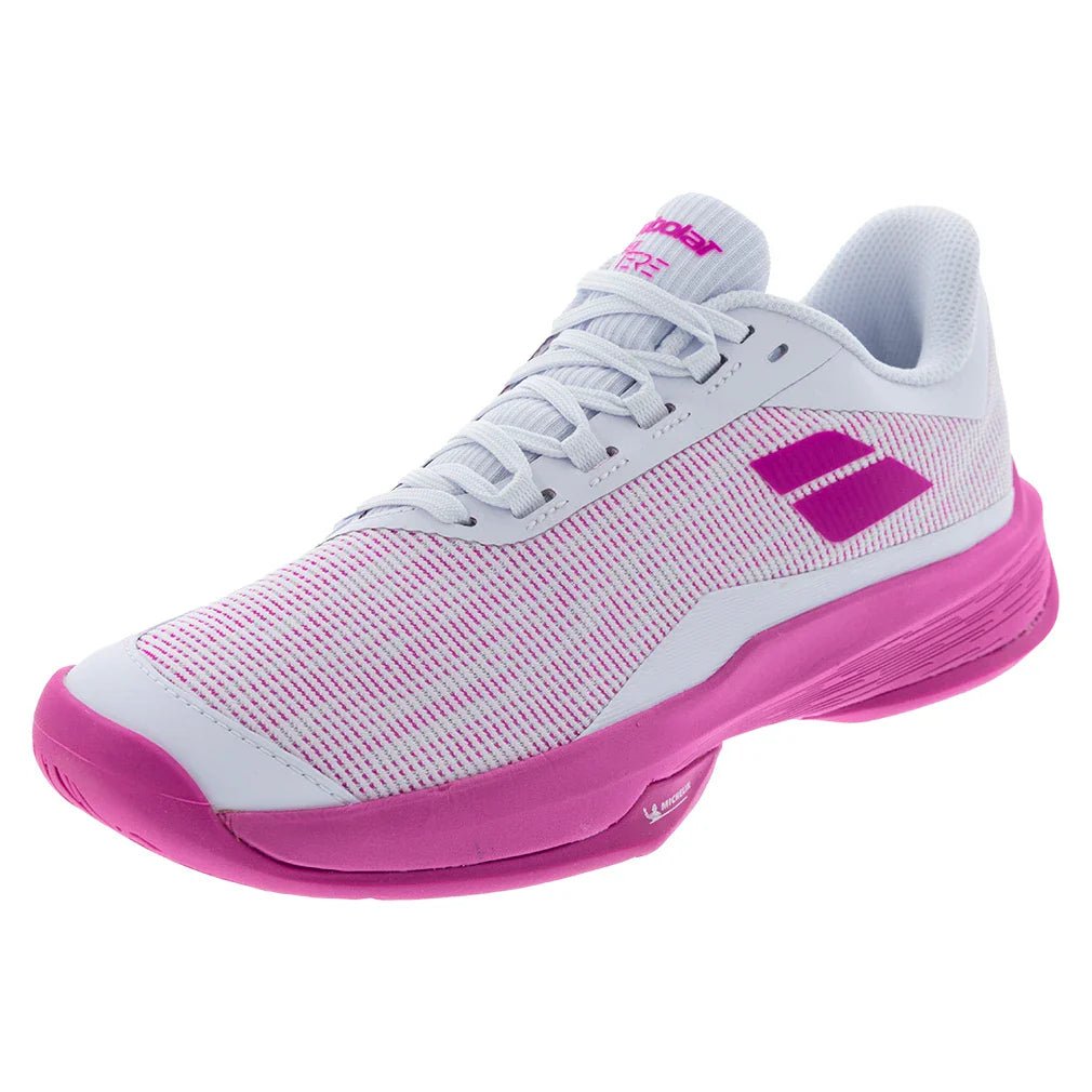 Womens Jet Tere 2 All Court Tennis Shoes White and Fandango Pink - Bell Racket Store