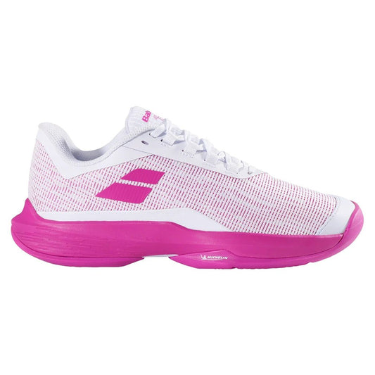 Womens Jet Tere 2 All Court Tennis Shoes White and Fandango Pink - Bell Racket Store