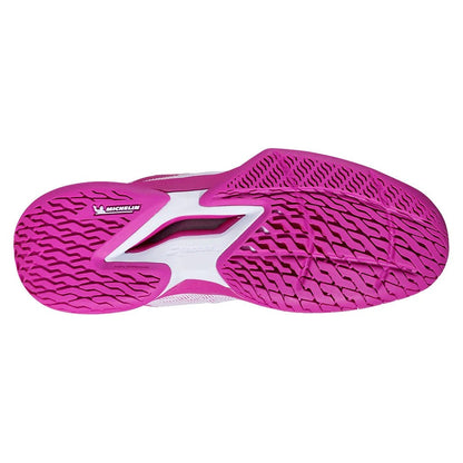 Womens Jet Tere 2 All Court Tennis Shoes White and Fandango Pink - Bell Racket Store