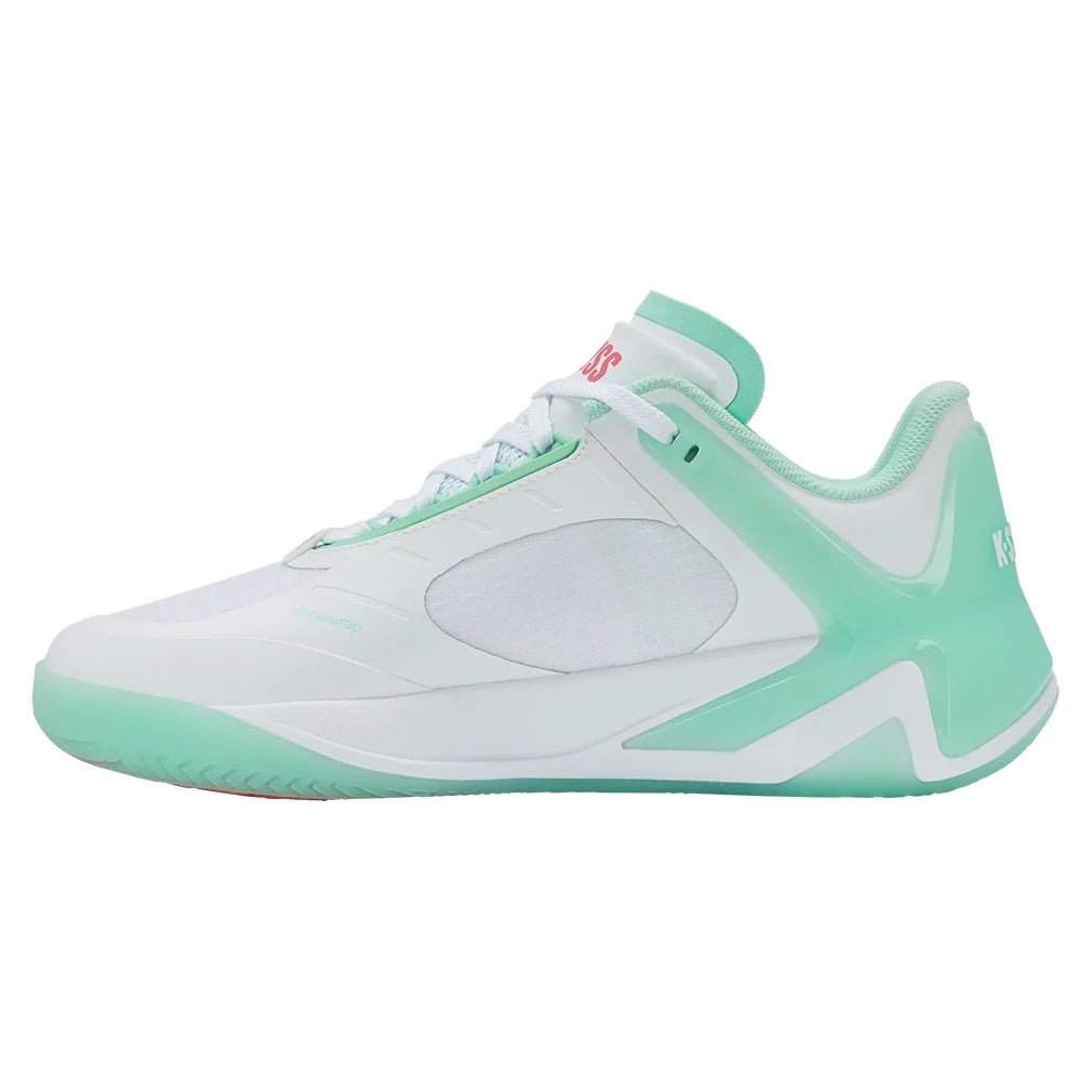 Women's K - Frame Pickleball Shoes White and Neon Mint - Bell Racket Store