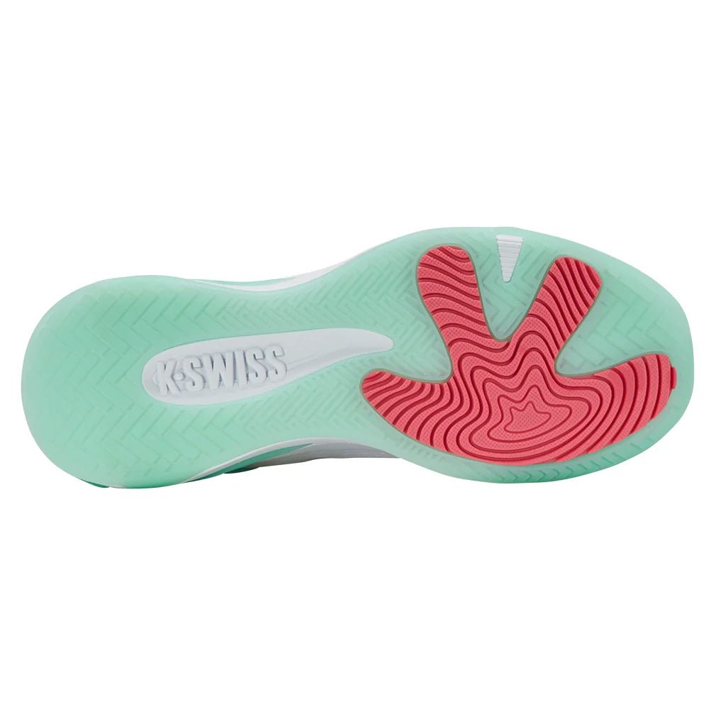 Women's K - Frame Pickleball Shoes White and Neon Mint - Bell Racket Store
