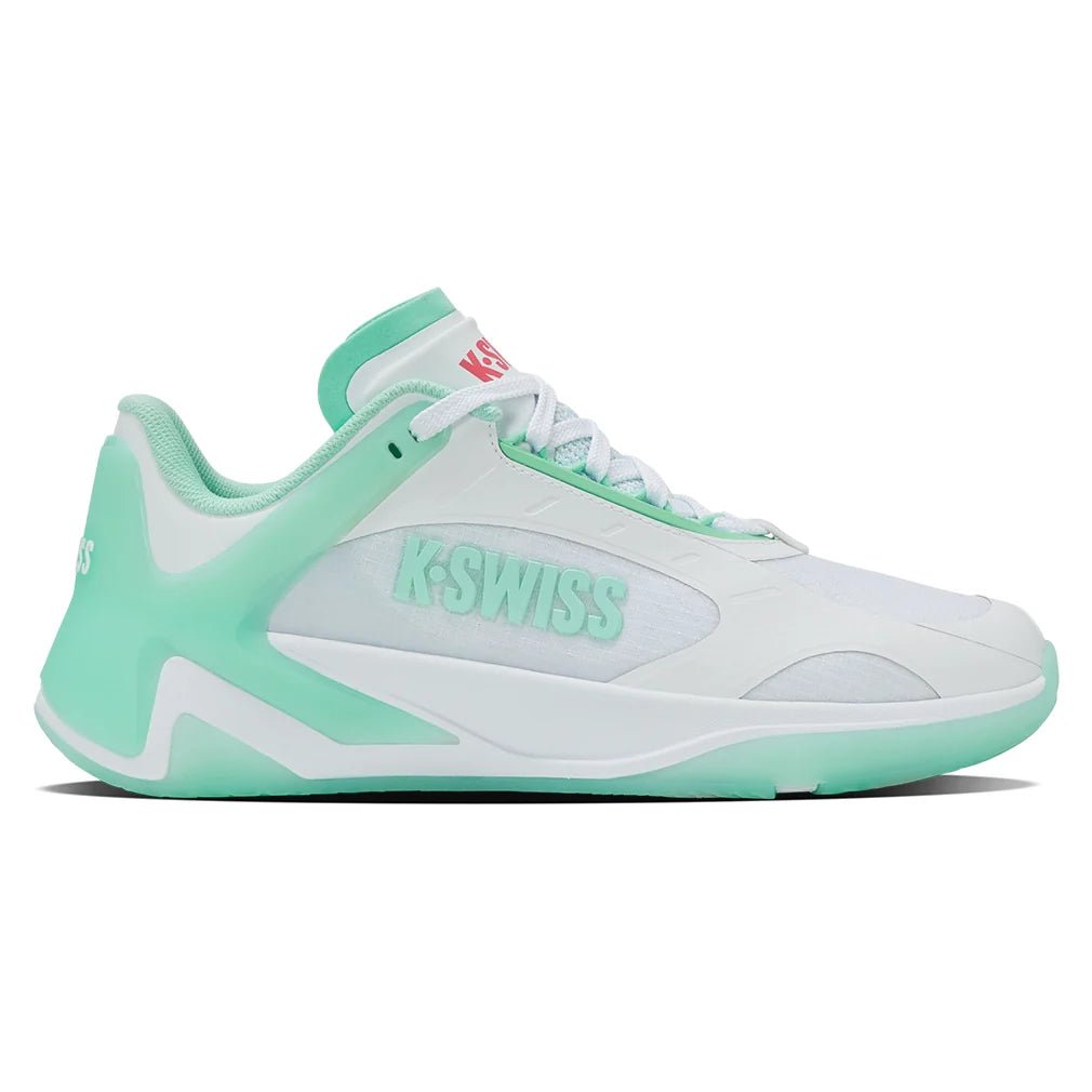Women's K - Frame Pickleball Shoes White and Neon Mint - Bell Racket Store