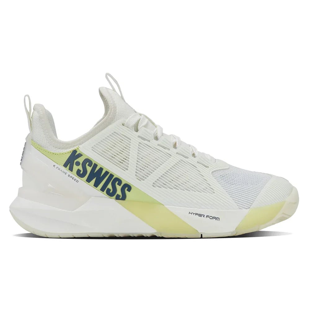 Women's K - Frame Speed Tennis Shoes Blanc de Blanc and Luminary Green - Bell Racket Store