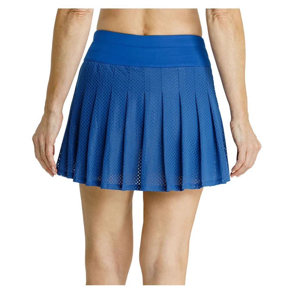 Women's Kelli 14.5 Inch Pleated Pickleball Skort Monaco Blue - Bell Racket Store
