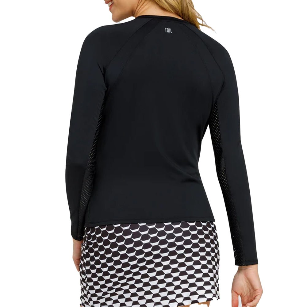 Women's Legend Long Sleeve Tennis Raglan Onyx - Bell Racket Store
