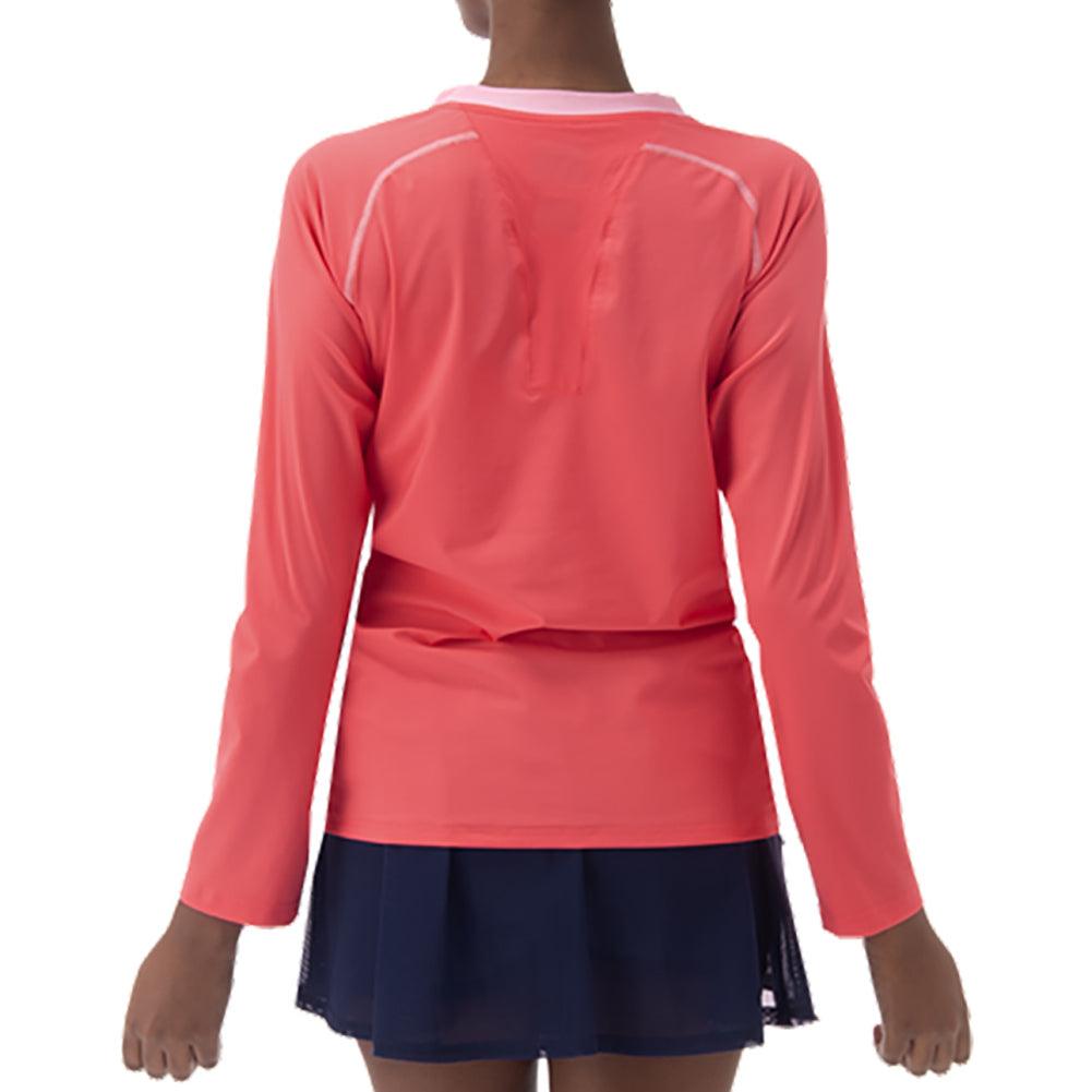 Women's Long Sleeve Tennis Top Coral - Bell Racket Store