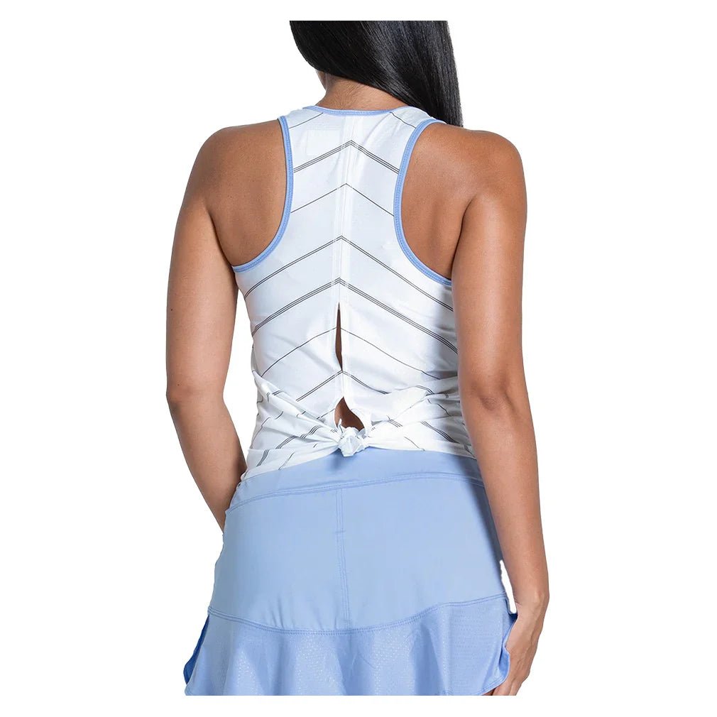 Women's Love Tie Back Tennis Tank Baby Lavender - Bell Racket Store