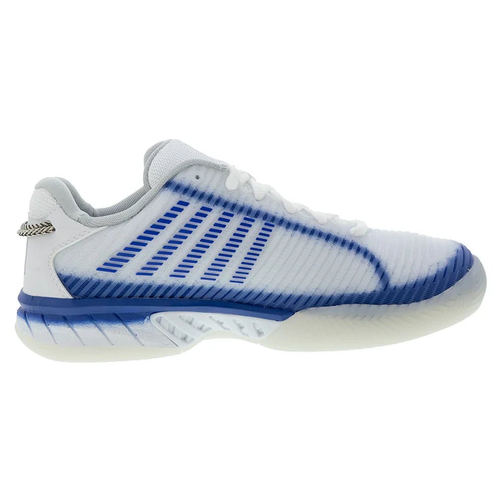 Women's Lucky in Love Hypercourt Express 2 Tennis Shoes White and Electric Blue - Bell Racket Store