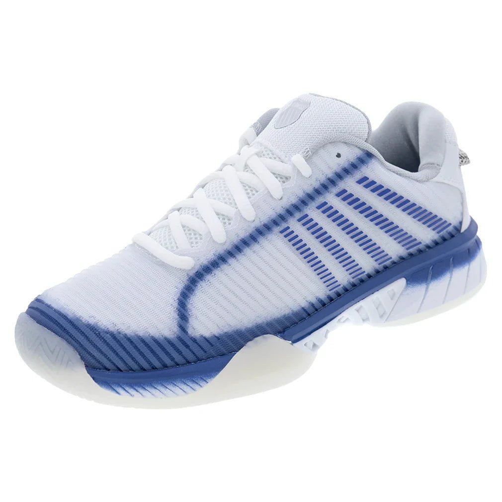 Women's Lucky in Love Hypercourt Express 2 Tennis Shoes White and Electric Blue - Bell Racket Store