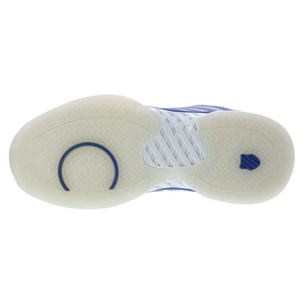 Women's Lucky in Love Hypercourt Express 2 Tennis Shoes White and Electric Blue - Bell Racket Store