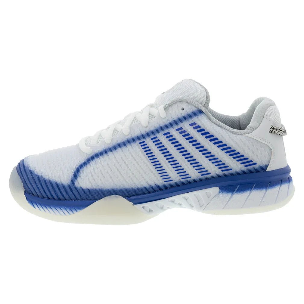 Women's Lucky in Love Hypercourt Express 2 Tennis Shoes White and Electric Blue - Bell Racket Store