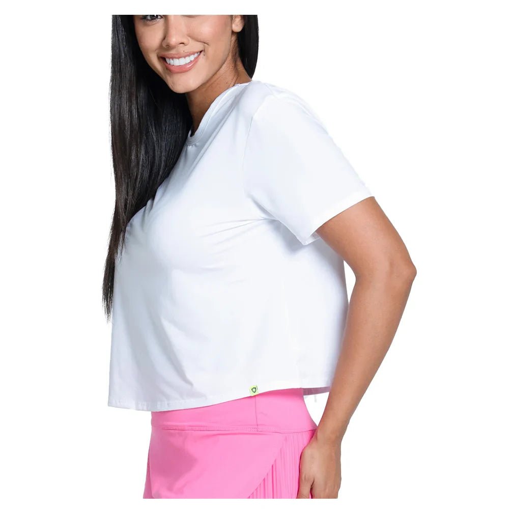 Women's LUV Power Box Tennis Top White - Bell Racket Store