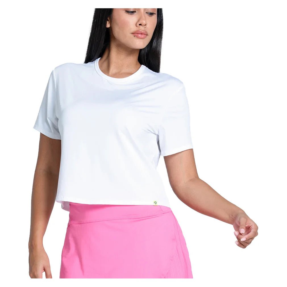 Women's LUV Power Box Tennis Top White - Bell Racket Store