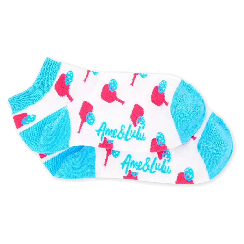 Women's Meet Your Match Pickleball Socks 3 Pack Pink Paddles - Bell Racket Store