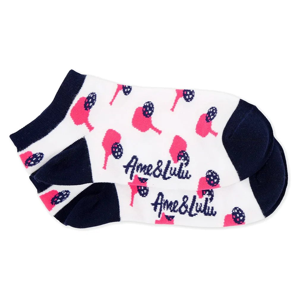 Women's Meet Your Match Pickleball Socks 3 Pack Pink Paddles - Bell Racket Store