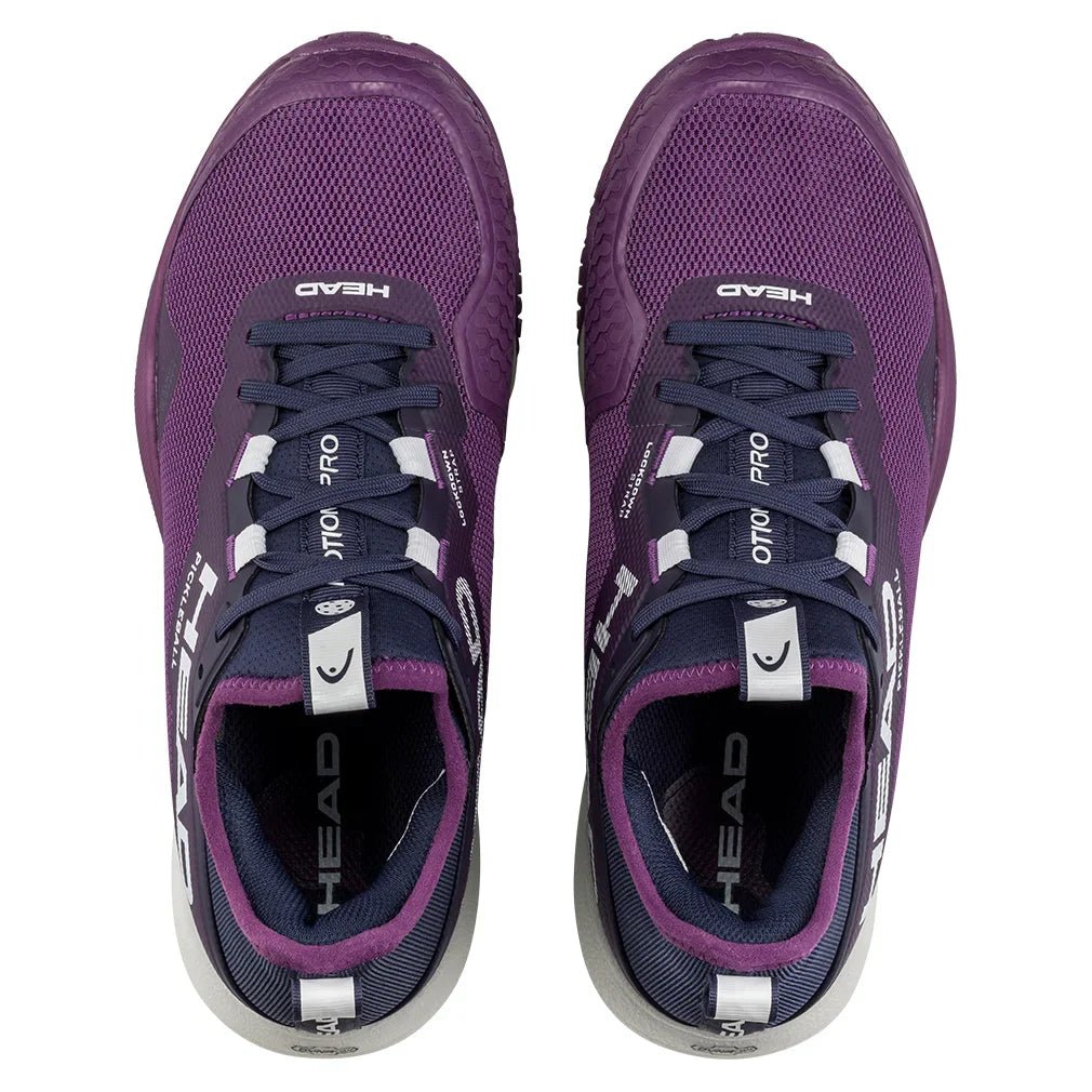 Women's Motion Pro Pickleball Shoes Plum and White - Bell Racket Store