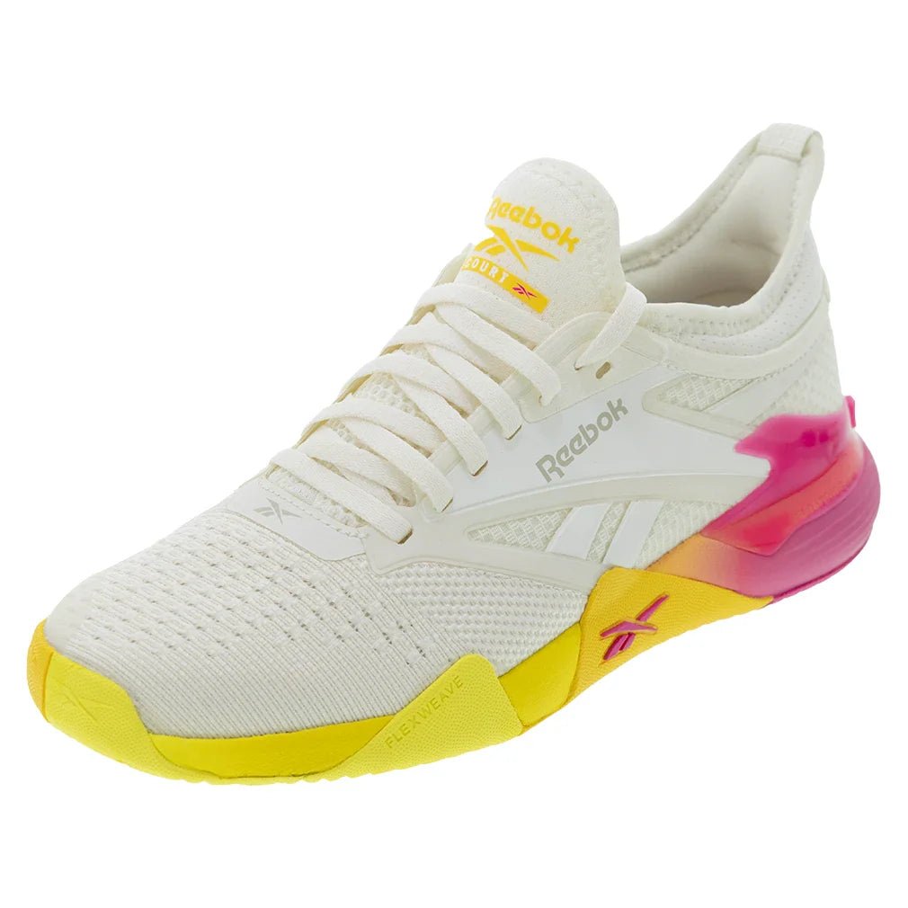 Women's Nano Court Training Shoes True Pink and Golden Haze - Bell Racket Store