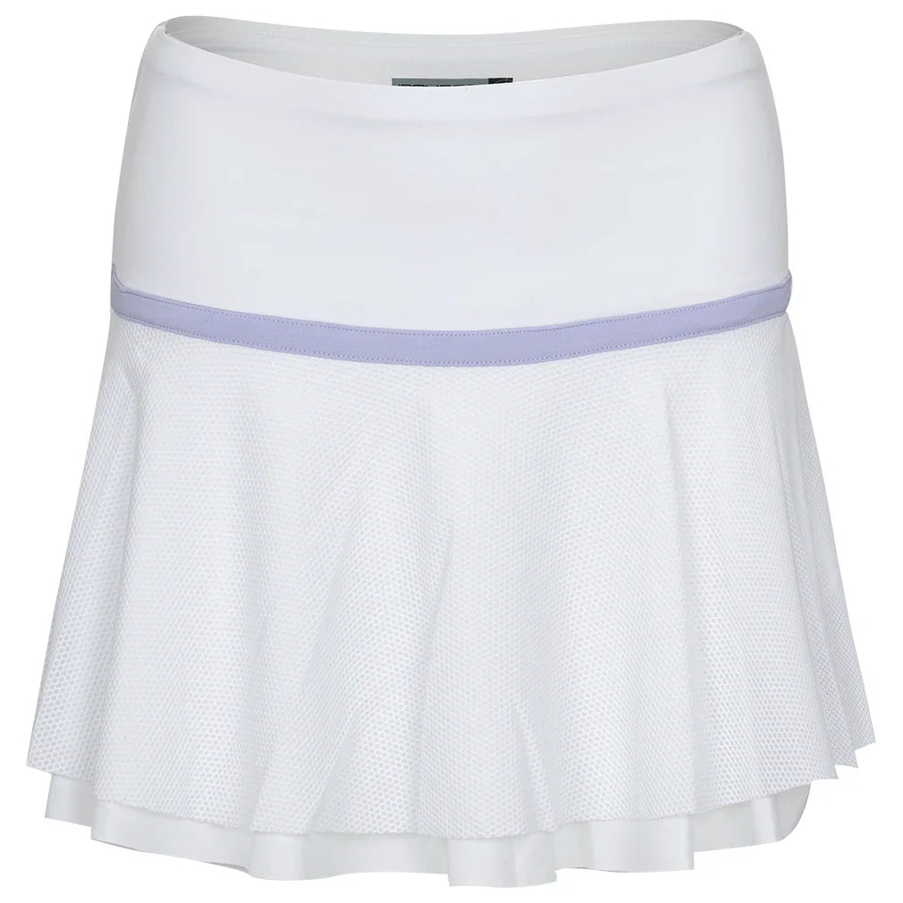 Women's New Harlow 13.5 Inch Tennis Skort White and Cosmic - Bell Racket Store