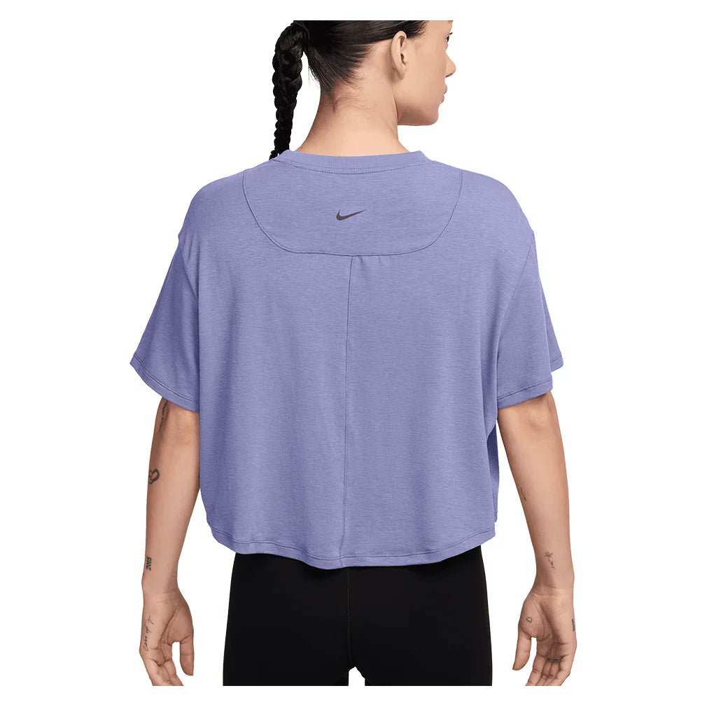 Women's One Relaxed Dri - FIT Cropped Short Sleeve Top Lilac Ice and Clear - Bell Racket Store