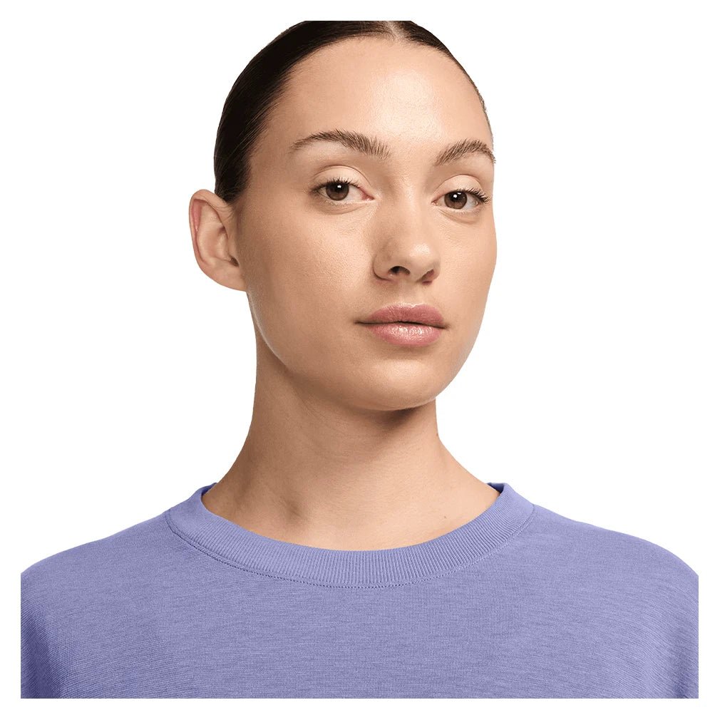 Women's One Relaxed Dri - FIT Cropped Short Sleeve Top Lilac Ice and Clear - Bell Racket Store