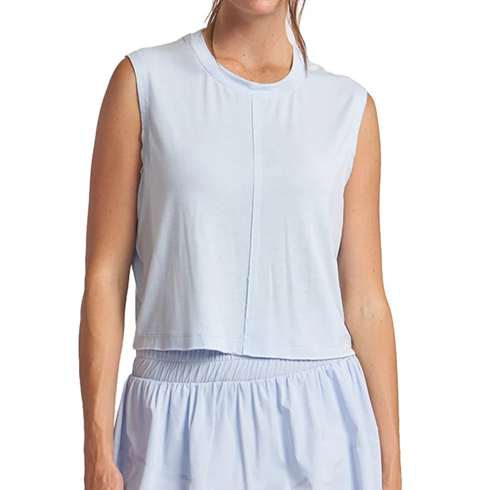 Women's Overlap Back Tennis Top Bay Blue - Bell Racket Store