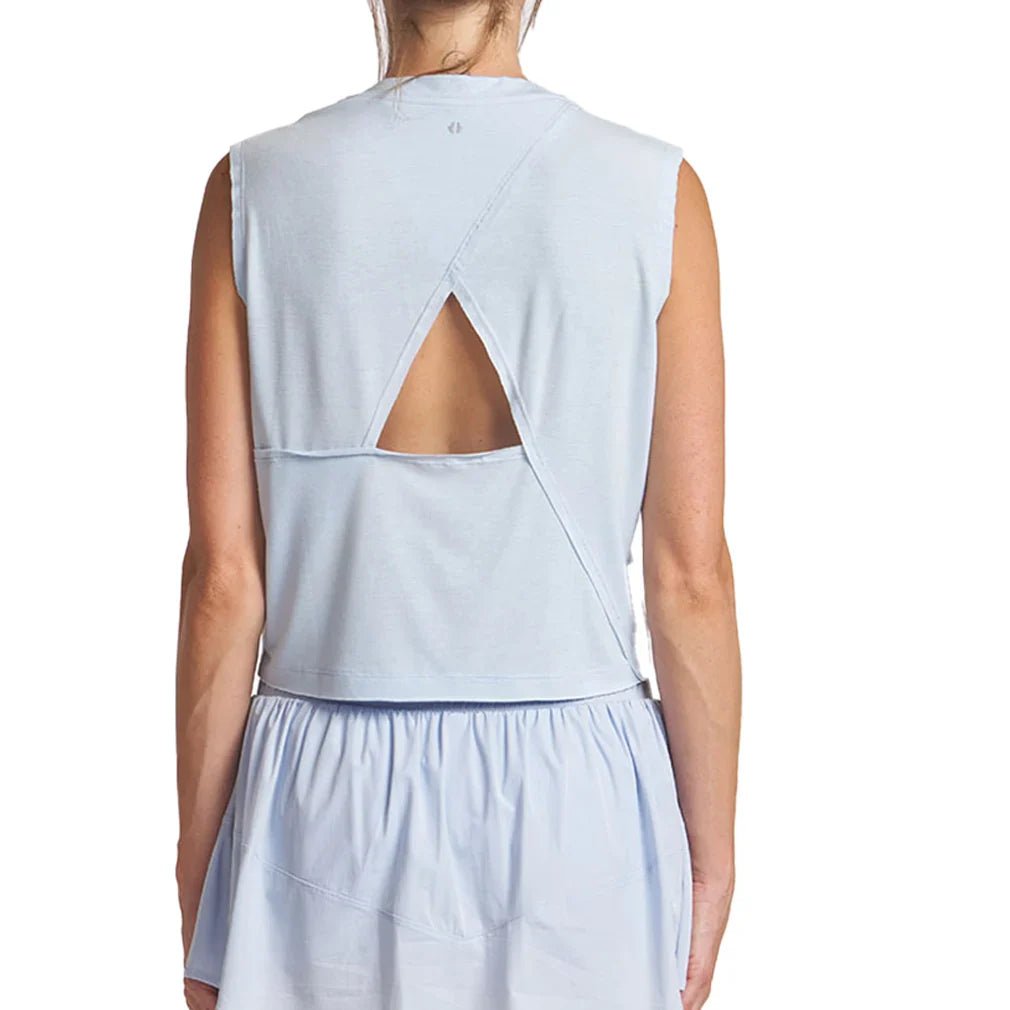 Women's Overlap Back Tennis Top Bay Blue - Bell Racket Store