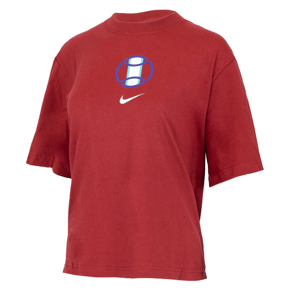 Women's Paris Cotton Short Sleeve Boxy Tennis Top - Bell Racket Store